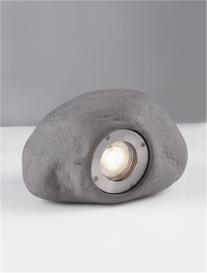 Proiector decorativ de exterior PETRA, gri piatra, led GU10 max 10W, L20cm, IP65 Nova Luce