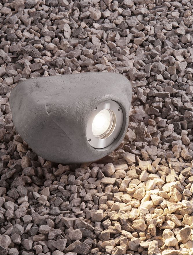 Proiector decorativ de exterior PETRA, gri piatra, led GU10 max 10W, L20cm, IP65 Nova Luce