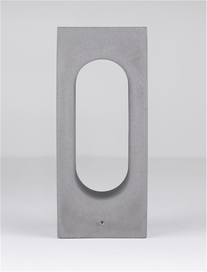 Bolard luminos de exterior STAGE gray cement , 6W, H35, 3000K, IP65 Nova Luce