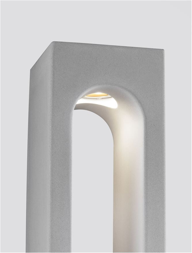 Bolard luminos de exterior STAGE gray cement , 6W, H70, 3000K, IP65 Nova Luce