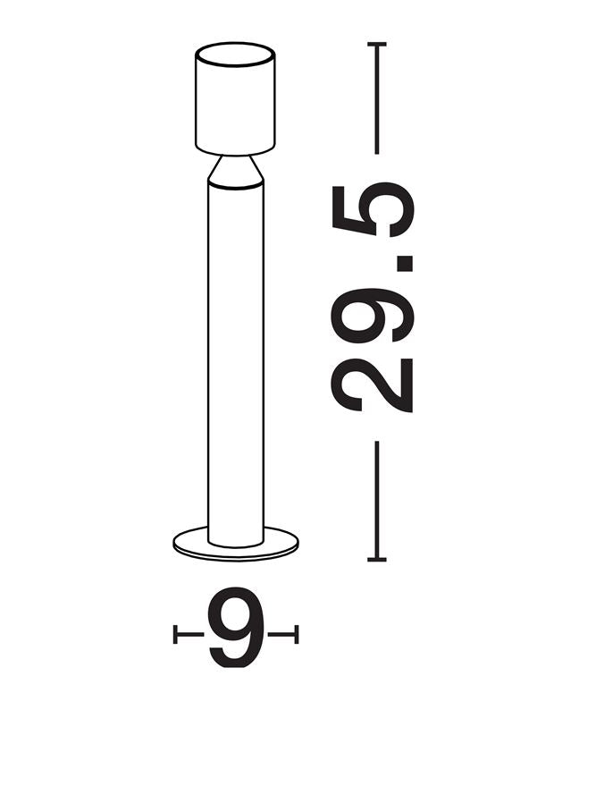 Bolard luminos de exterior ROYAL gray cement , 6W, H29,5cm, 3000K, IP65 Nova Luce