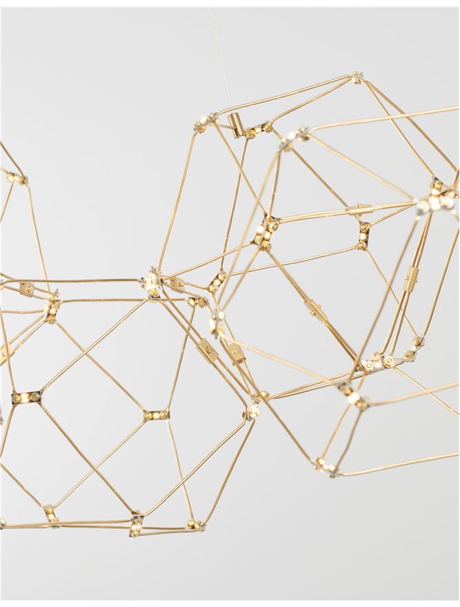 Lampa suspendata NEBULA Gold Metal L163 NOVA LUCE