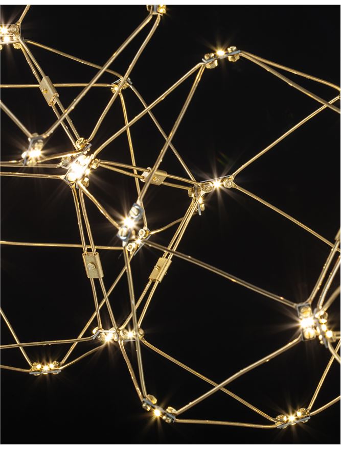 Lampa suspendata NEBULA Gold Metal L163 NOVA LUCE