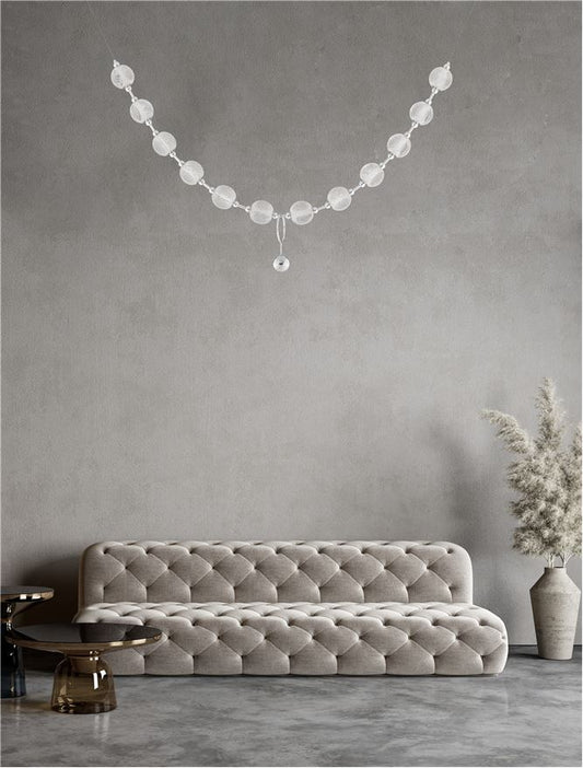 Lampa suspendata BRILLANTE Chrome Aluminium & Acrylic NOVA LUCE