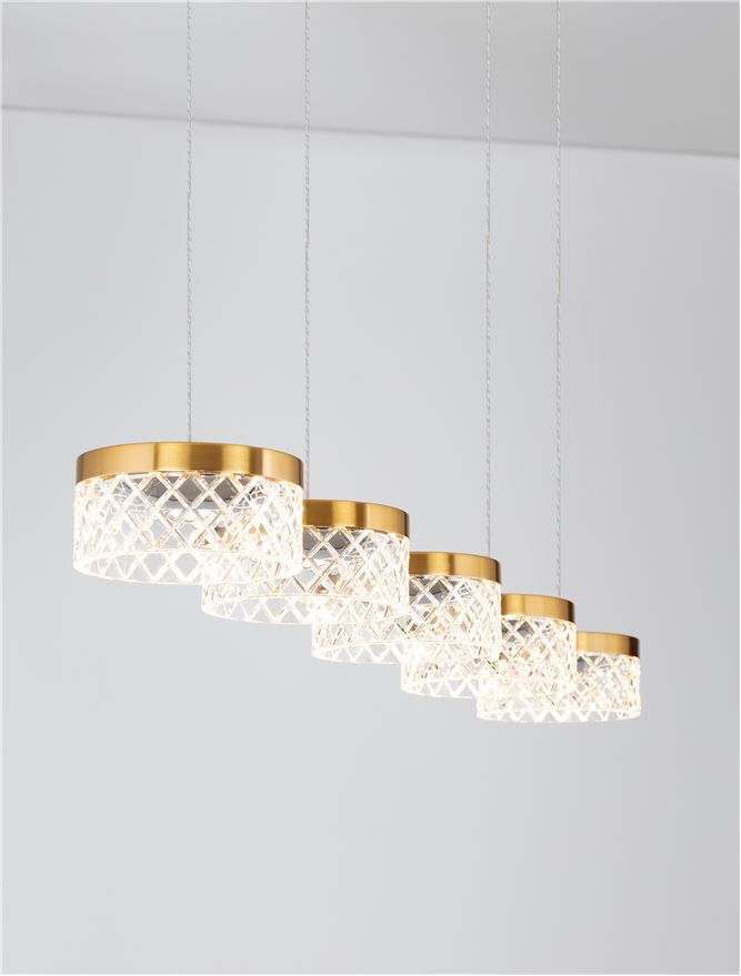 Lampa suspendata BION 5 Orizontal NOVA LUCE