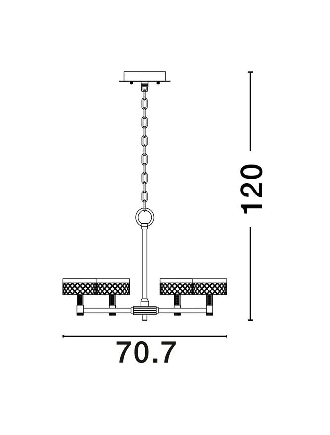 Lampa suspendata BION 6 NOVA LUCE