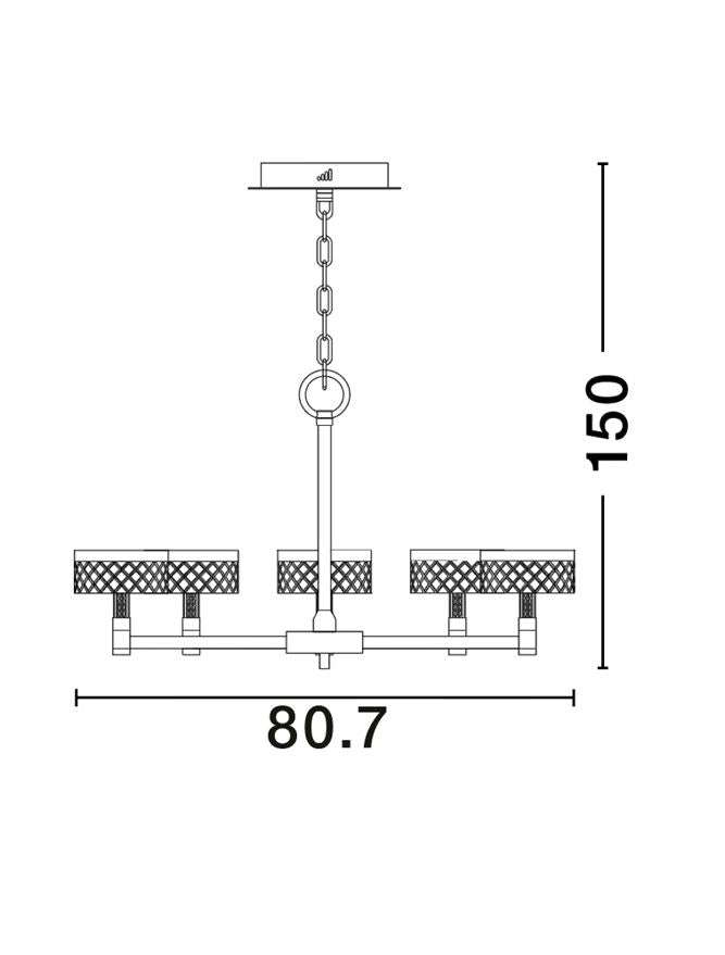 Lampa suspendata BION 8 NOVA LUCE