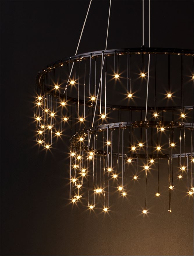 Lampa suspendata STELLAR 2 Black Chrome D65 NOVA LUCE