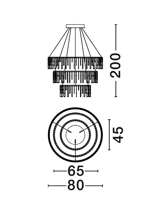 Lampa suspendata STELLAR 3 Matt Brass Gold & Copper Metal D80 NOVA LUCE