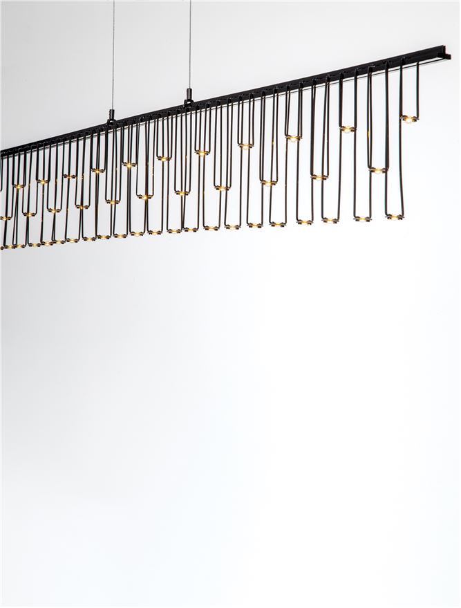 Lampa suspendata STELLAR Black Chrome L120 NOVA LUCE