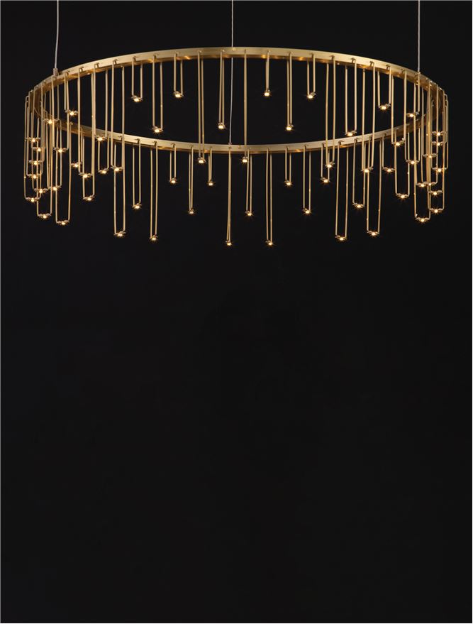 Lampa suspendata STELLAR Matt Brass Gold Copper D65 NOVA LUCE