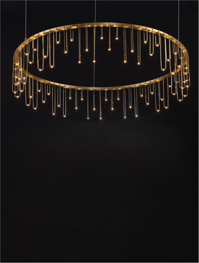 Lampa suspendata STELLAR Matt Brass Gold Copper D80 NOVA LUCE