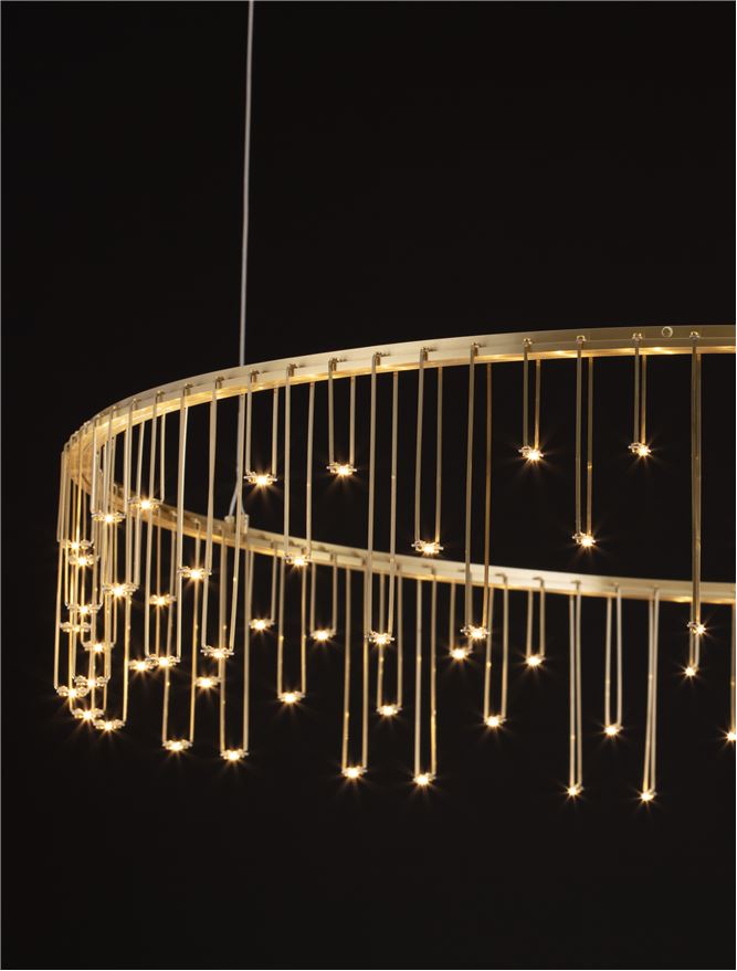 Lampa suspendata STELLAR Matt Brass Gold Copper D100 NOVA LUCE