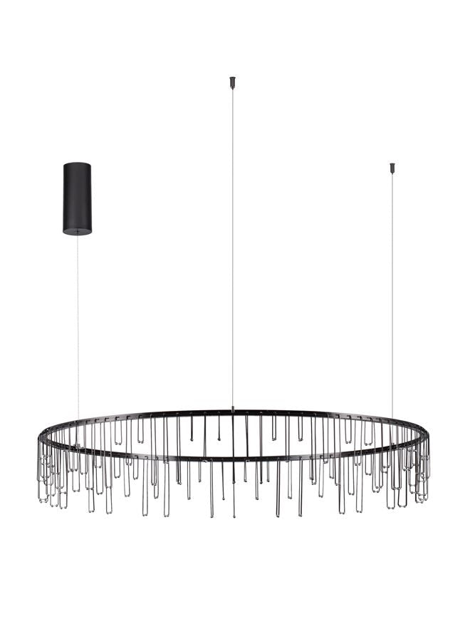 Lampa suspendata STELLAR Black Chrome Copper D100 NOVA LUCE