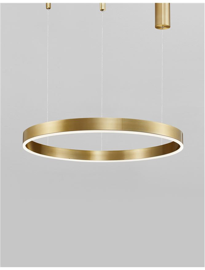 Lampa suspendata MOTIF Brass Gold D60 H120 NOVA LUCE
