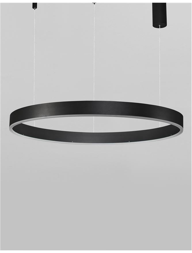 Lampa suspendata MOTIF Sandy Black  D80 H120 NOVA LUCE