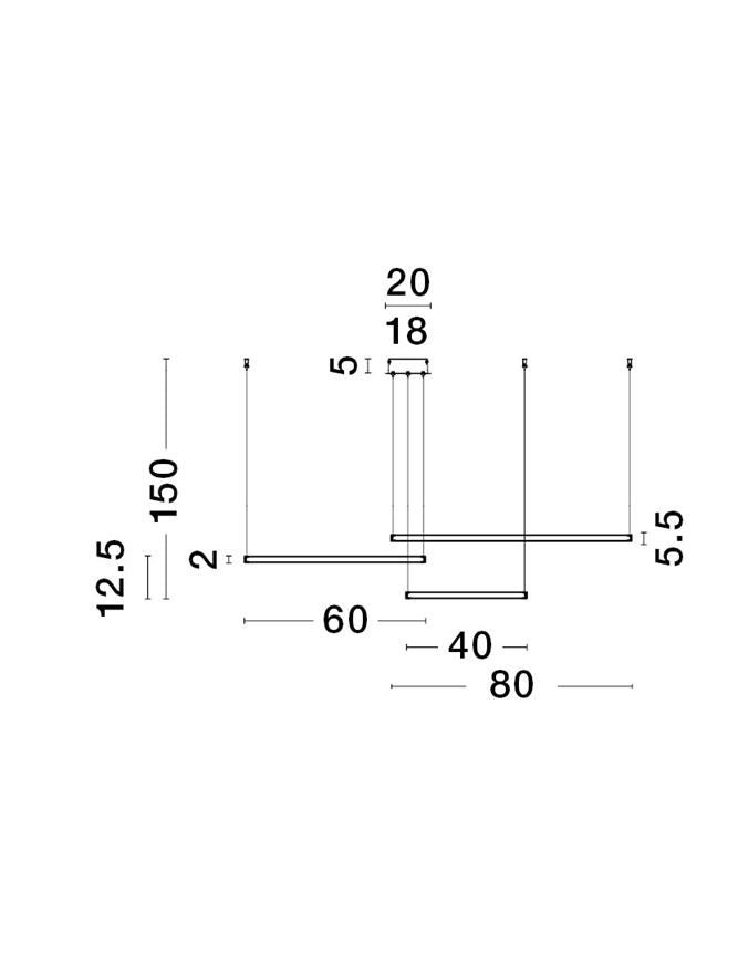 Lampa suspendata PURPLE BLACK NOVA LUCE