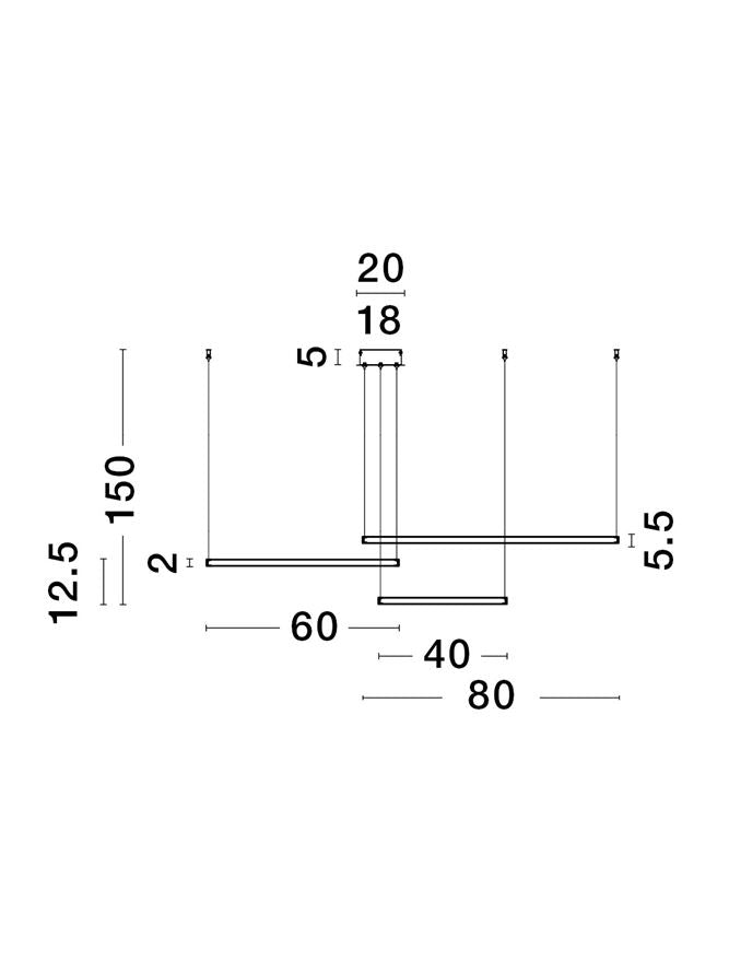 Lampa suspendata PURPLE GOLD NOVA LUCE
