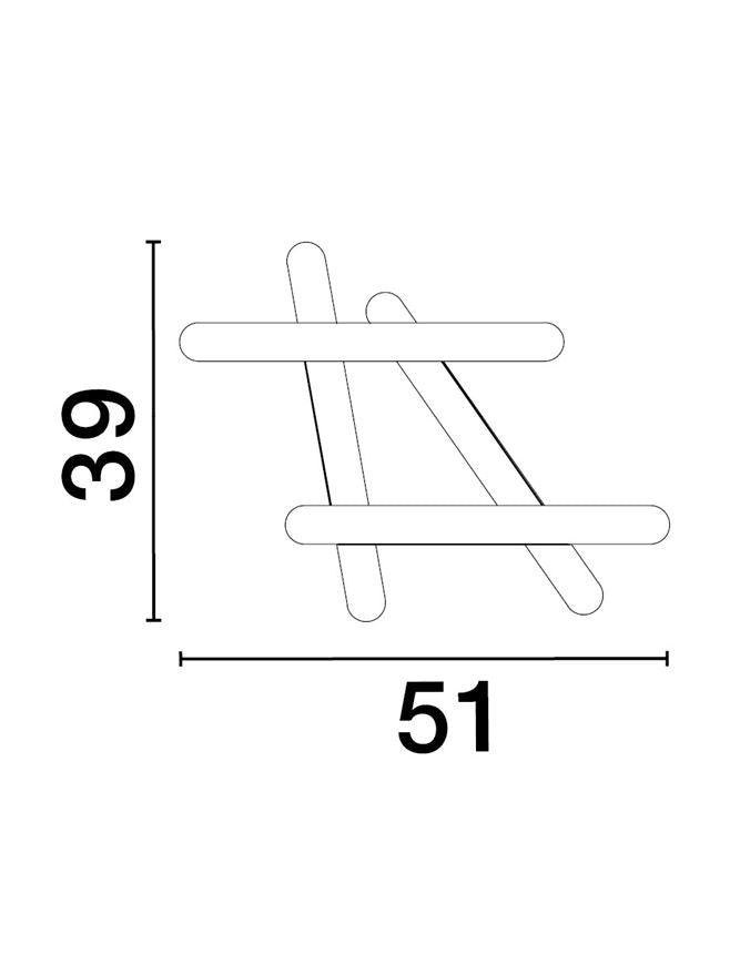 Plafoniera WILLOW alb 40W Dim: 51x39 Nova Luce