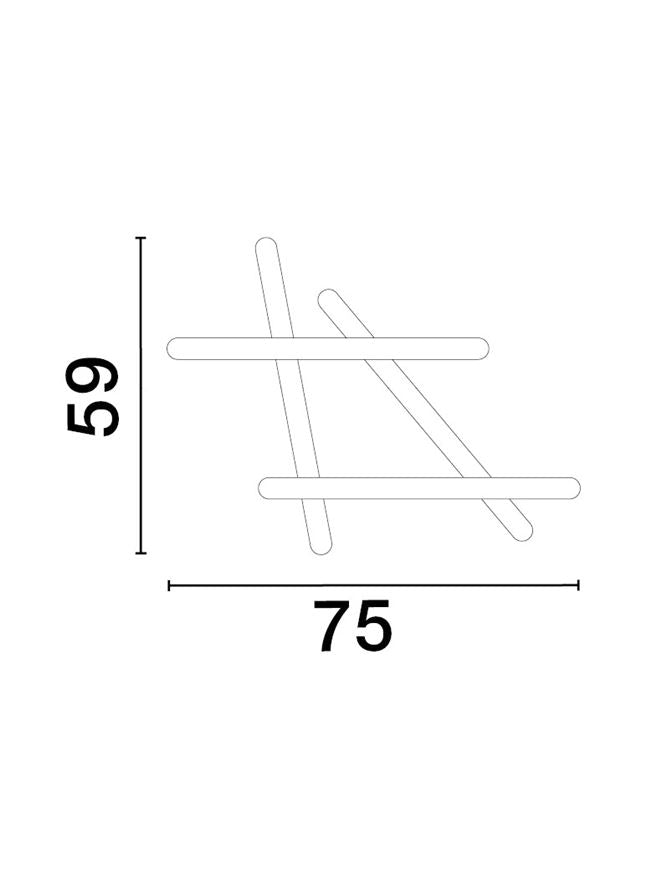Plafoniera WILLOW alb 60W Dim: 75x59 Nova Luce