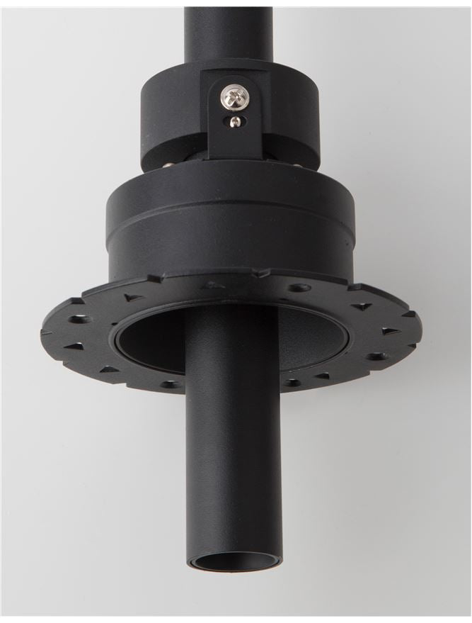 Spot OVO Black Aluminium LED 9W 3000K Diam: 2.6 cm H. 25 cm Nova Luce