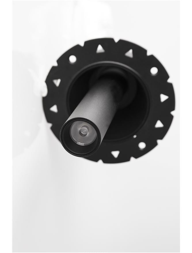 Spot OVO Black Aluminium LED 9W 3000K Diam: 2.6 cm H. 25 cm Nova Luce