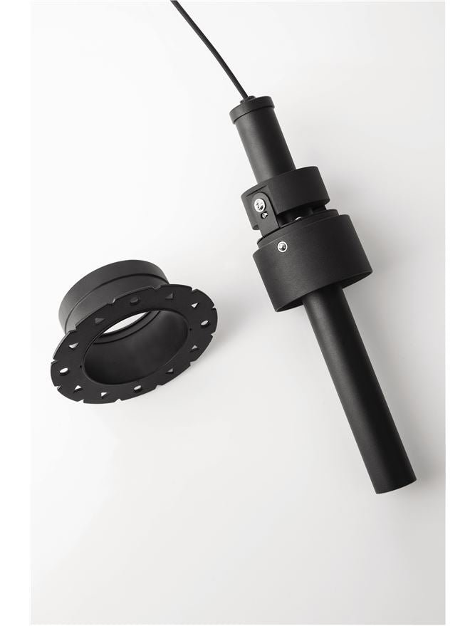 Spot OVO Black Aluminium LED 9W 3000K Diam: 2.6 cm H. 25 cm Nova Luce