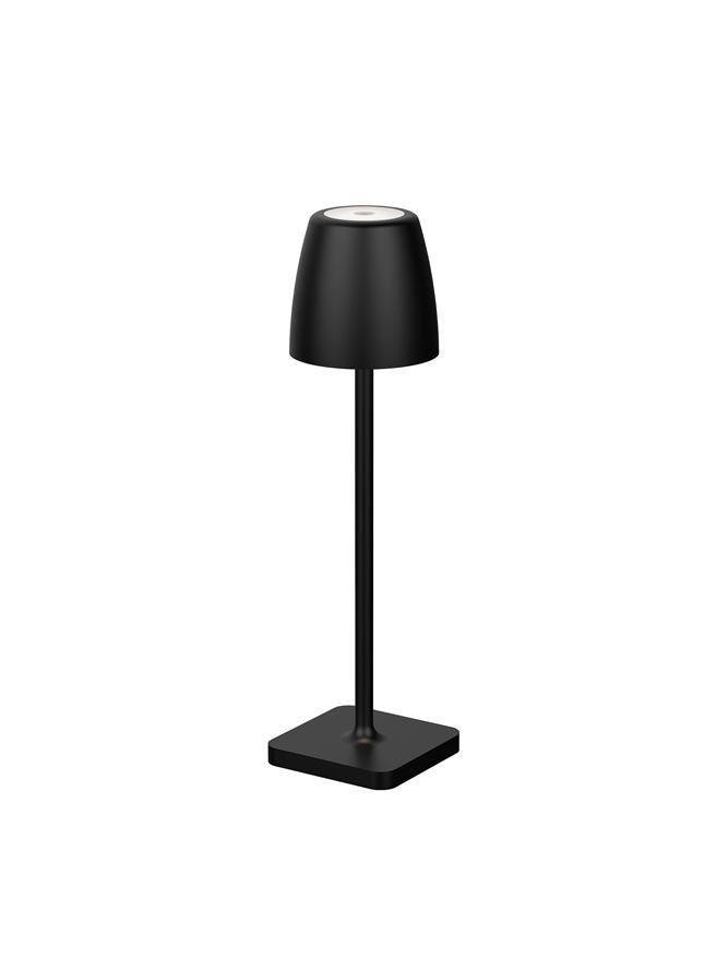 Lampa de masa portabila Colt, negru, 2W, IP54 H 30cm Nova Luce