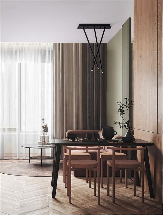 Plafoniera STILVI Sandy Black Aluminium LED 8W 3000K Dim: L.45 X l.10 X h.65 cm  Nova Luce