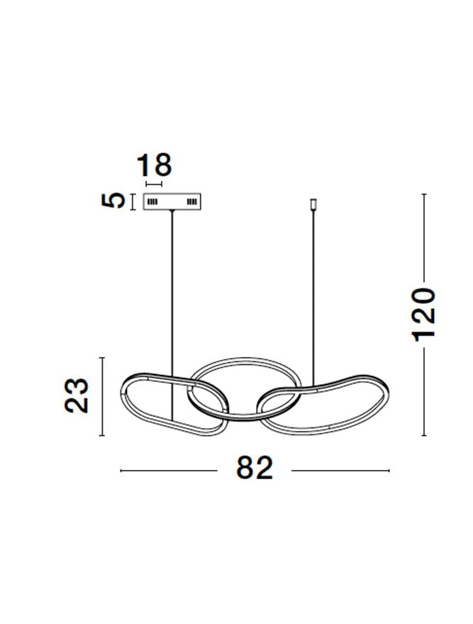 Lampa suspendata GIRISH 40W NOVA LUCE