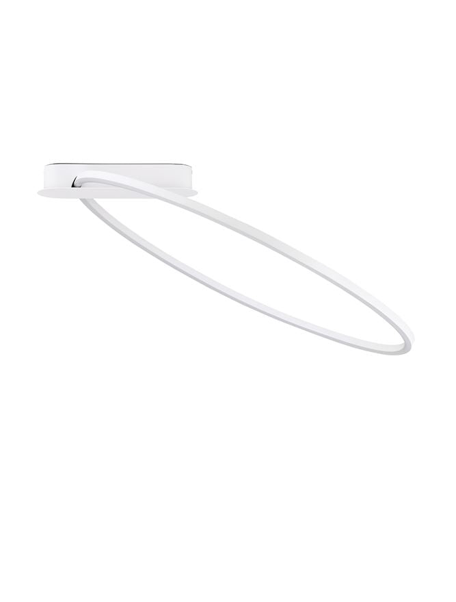 Plafoniera KIKLOS Triac Dimmable Sandy White Steel, Aluminium & Silicone LED 30W 3000K Diam: 64 cm  Nova Luce