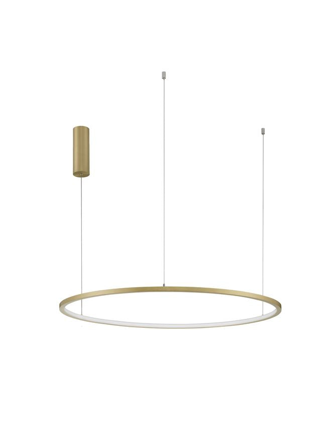 Lampa suspendata TARQUIN Brushed Gold Aluminum D80 NOVA LUCE