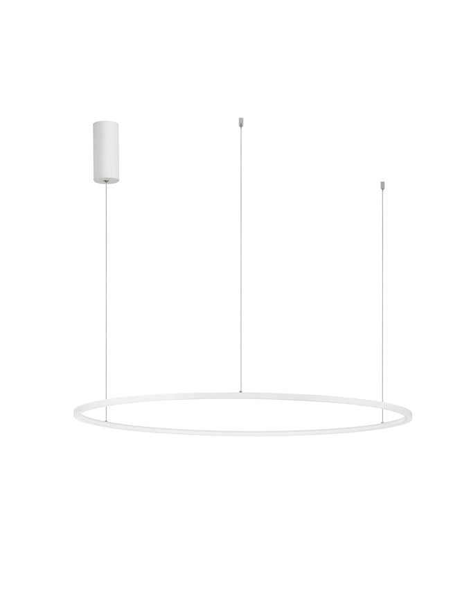 Lampa suspendata TARQUIN Sandy White Aluminum D100 NOVA LUCE