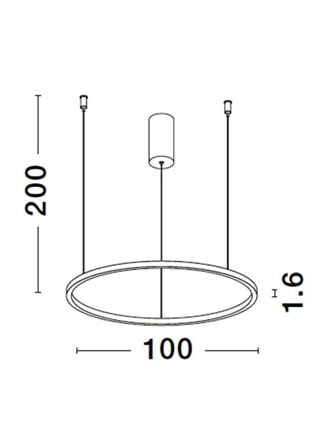 Lampa suspendata TARQUIN Sandy Black Aluminum D100 NOVA LUCE
