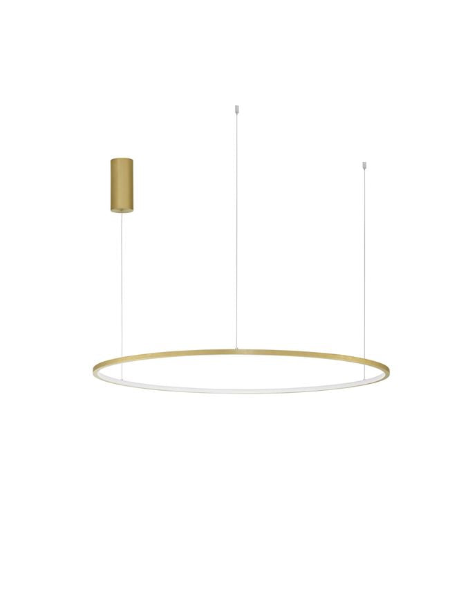 Lampa suspendata TARQUIN Brushed Gold Aluminum D100 NOVA LUCE