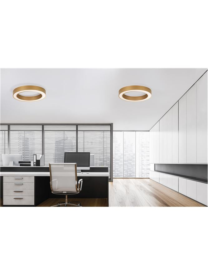 Plafoniera MORBIDO auriu 48W Diam: 60 Nova Luce