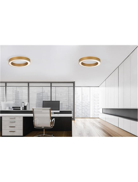 Plafoniera MORBIDO auriu 48W Diam: 60 Nova Luce