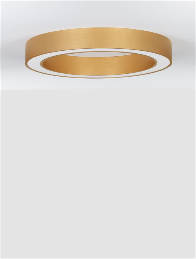 Plafoniera MORBIDO auriu 48W Diam: 60 Nova Luce