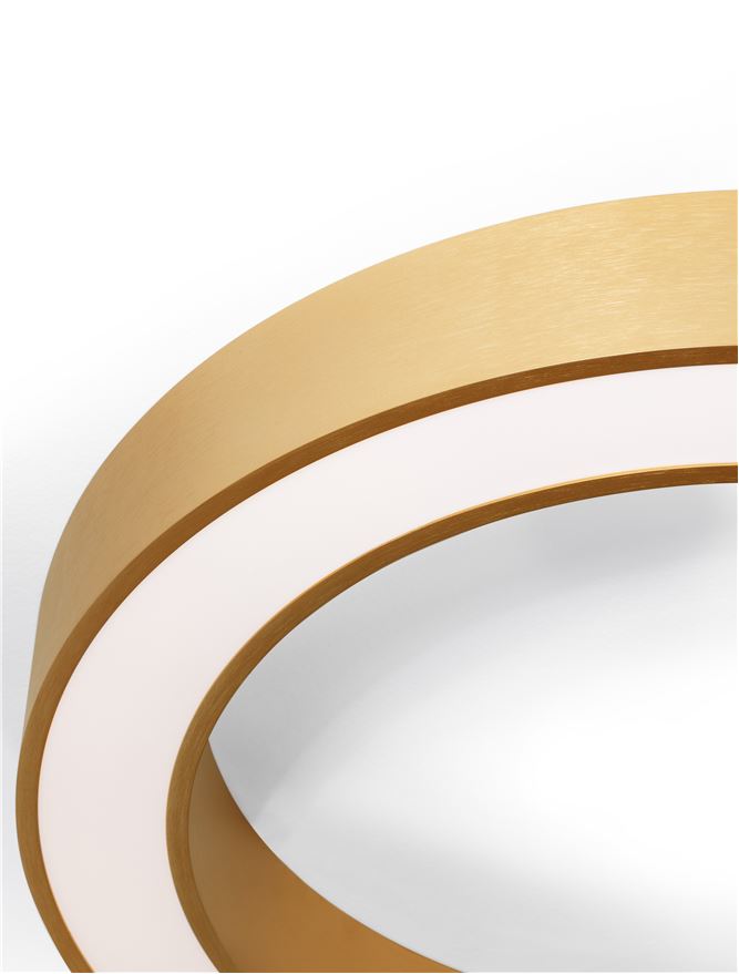 Plafoniera MORBIDO auriu 48W Diam: 60 Nova Luce