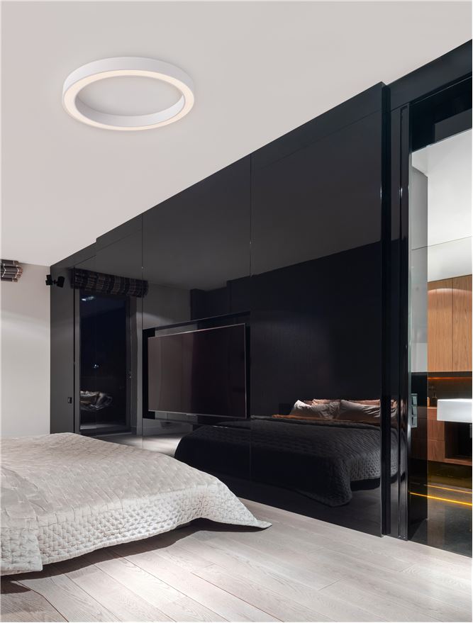 Plafoniera MORBIDO alb 60W Diam: 80 Nova Luce