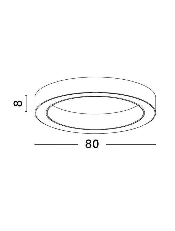 Plafoniera MORBIDO alb 60W Diam: 80 Nova Luce