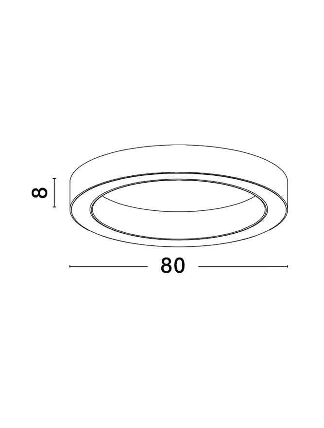 Plafoniera MORBIDO auriu 59W Diam: 80 Nova Luce