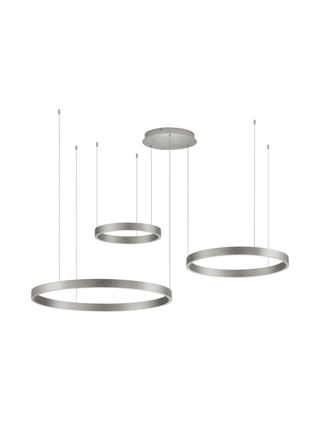 Lampa suspendata ELOWEN 3 SILVER NOVA LUCE