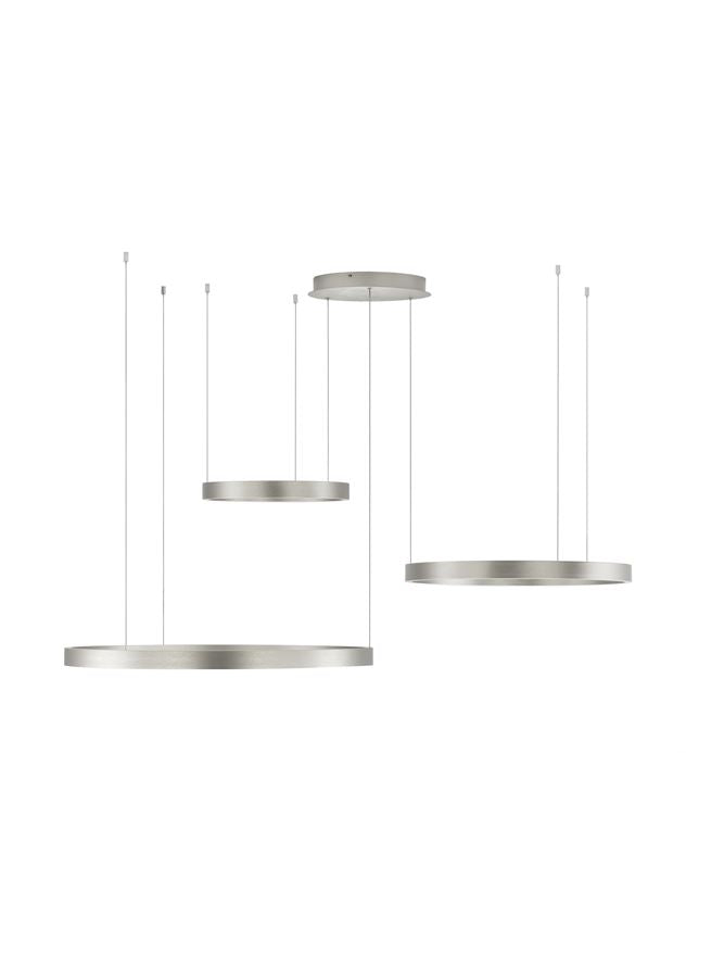 Lampa suspendata ELOWEN 3 SILVER NOVA LUCE