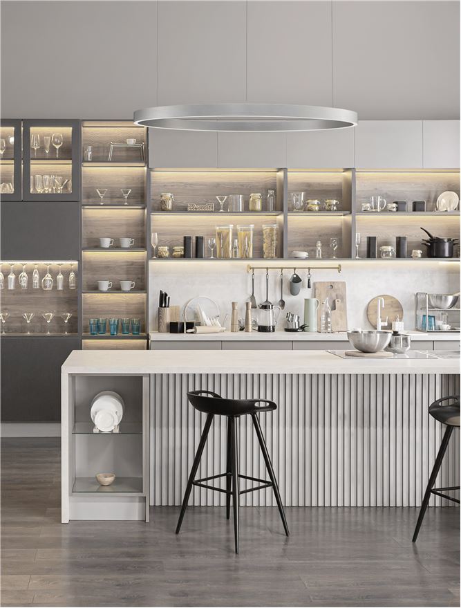 Lampa suspendata ELOWEN SILVER D98 NOVA LUCE