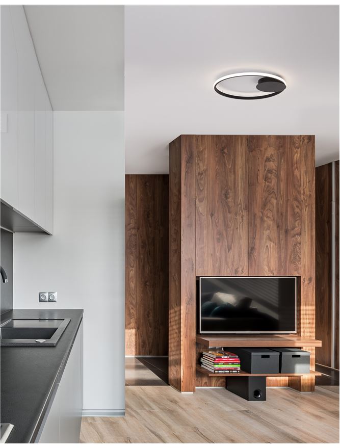 Plafoniera FULINE negru 32W Diam. 50 cm Nova Luce