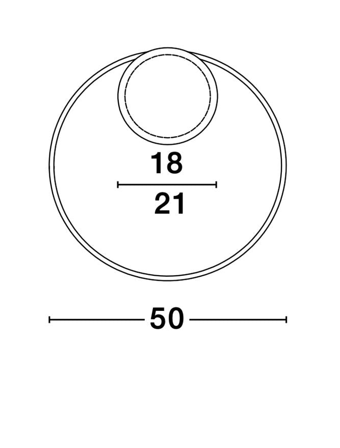 Plafoniera FULINE negru 32W Diam. 50 cm Nova Luce