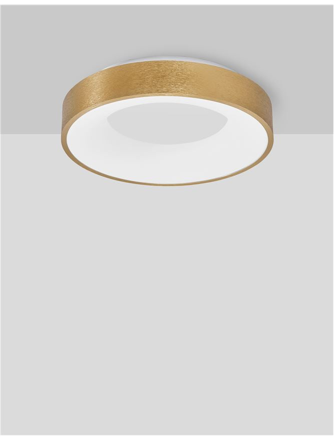 Plafoniera RANDO THIN gold 30W Diam. 38 cm Nova Luce