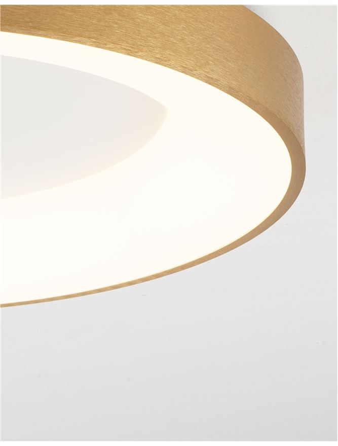 Plafoniera RANDO THIN gold 30W Diam. 38 cm Nova Luce