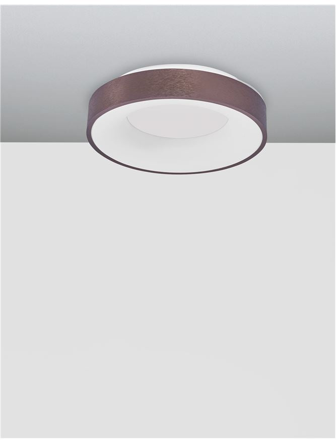 Plafoniera RANDO THIN Brushed Coffee 30W 3000K Diam. 38 cm Nova Luce
